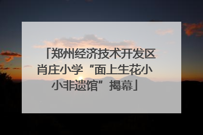 郑州经济技术开发区肖庄小学“面上生花小小非遗馆”揭幕