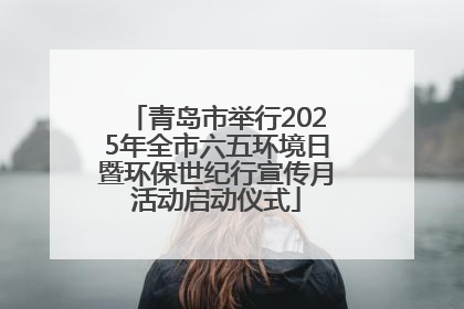 青岛市举行2025年全市六五环境日暨环保世纪行宣传月活动启动仪式