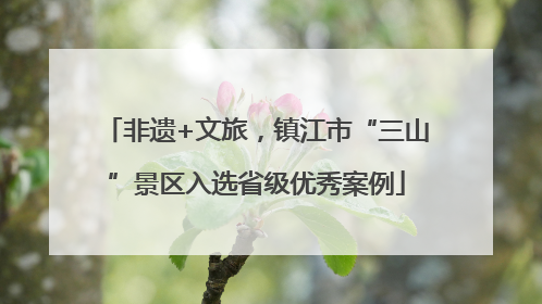 非遗+文旅，镇江市“三山”景区入选省级优秀案例