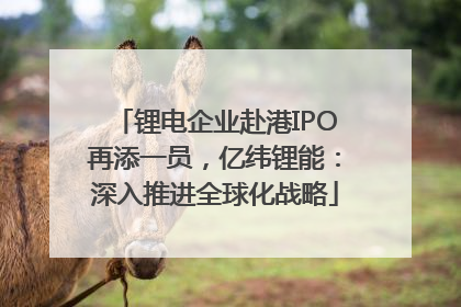 锂电企业赴港IPO再添一员，亿纬锂能：深入推进全球化战略