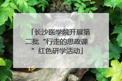 长沙医学院开展第二批“行走的思政课”红色研学活动
