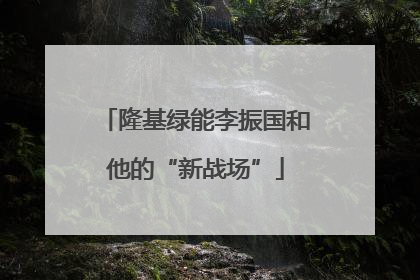 隆基绿能李振国和他的“新战场”