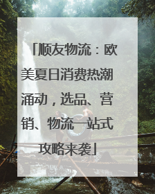 顺友物流：欧美夏日消费热潮涌动，选品、营销、物流一站式攻略来袭