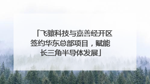 飞骧科技与嘉善经开区签约华东总部项目，赋能长三角半导体发展