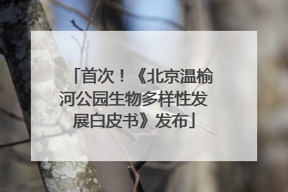 首次！《北京温榆河公园生物多样性发展白皮书》发布
