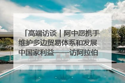 高端访谈｜阿中愿携手维护多边贸易体系和发展中国家利益——访阿拉伯议会议长亚马希