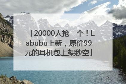 20000人抢一个！Labubu上新，原价99元的耳机包上架秒空