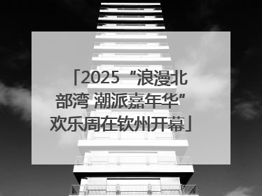 2025“浪漫北部湾 潮派嘉年华”欢乐周在钦州开幕