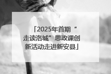 2025年首期“走读洛城”思政课创新活动走进新安县