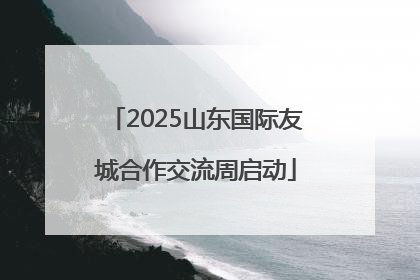 2025山东国际友城合作交流周启动