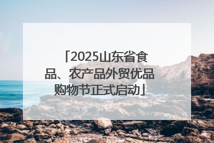 2025山东省食品、农产品外贸优品购物节正式启动
