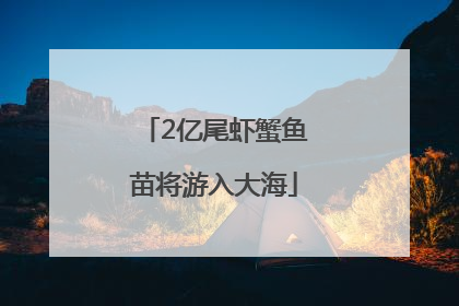 2亿尾虾蟹鱼苗将游入大海
