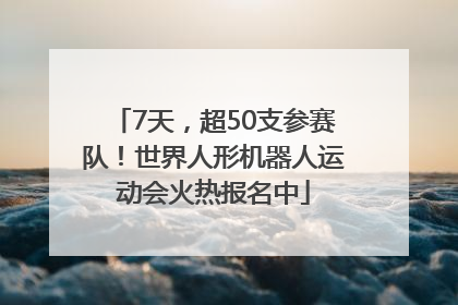 7天，超50支参赛队！世界人形机器人运动会火热报名中