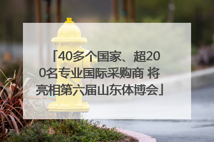 40多个国家、超200名专业国际采购商 将亮相第六届山东体博会