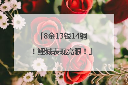 8金13银14铜！鲤城表现亮眼！