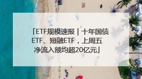ETF规模速报｜十年国债ETF、短融ETF，上周五净流入额均超20亿元