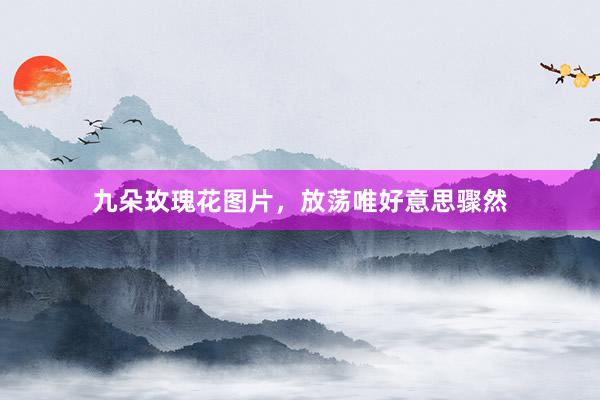 九朵玫瑰花图片，放荡唯好意思骤然